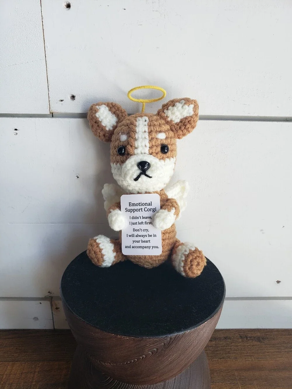 Emotional Support Crochet Corgi